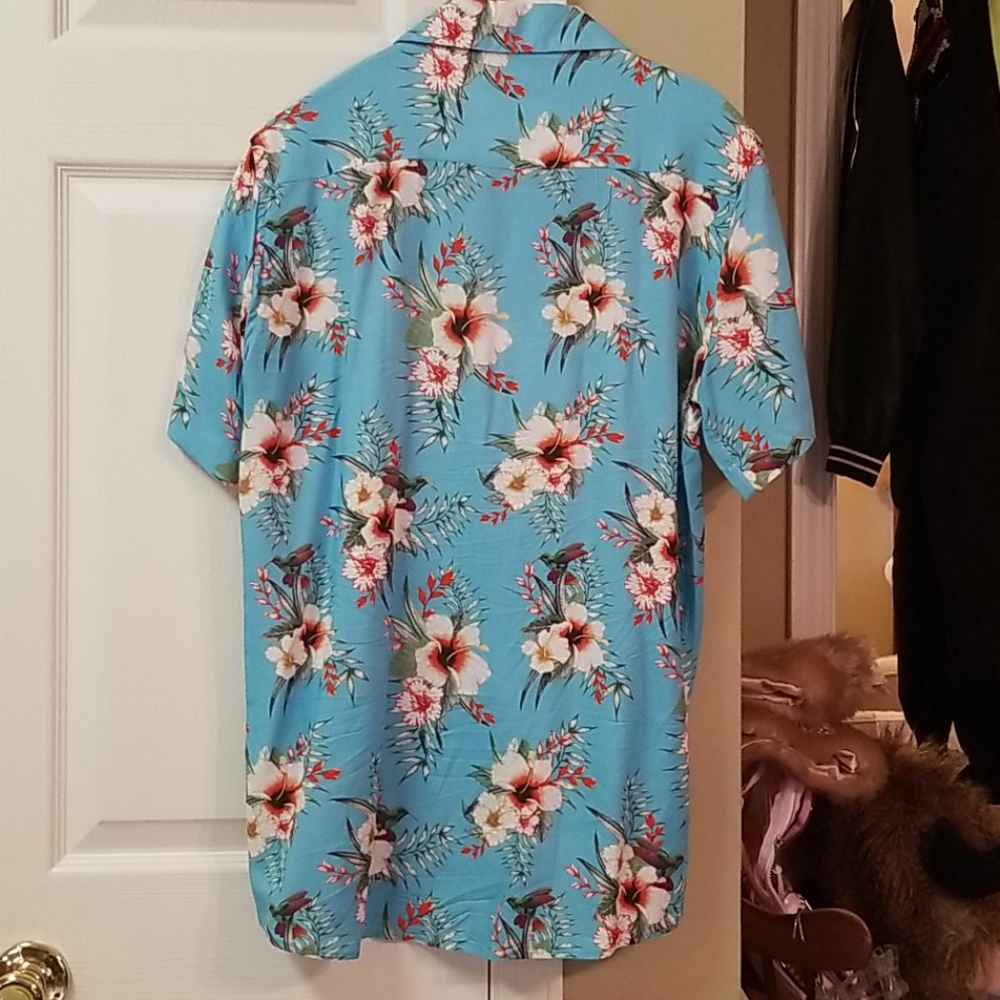 Criminal Damage Tyrell Blue Floral Shirt 🌺 - Picture 4 of 6